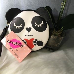 Betsey Johnson Panda Heart Coin Purse